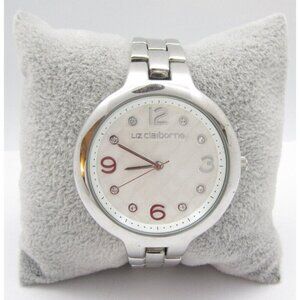 Women Liz Claiborne Quartz WR Analog 39mm Round Watch (H555) "New Battery"